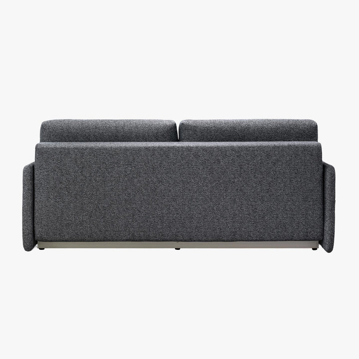 CARLA Canapé 3 places convertible en tissu gris - AMIRELLI