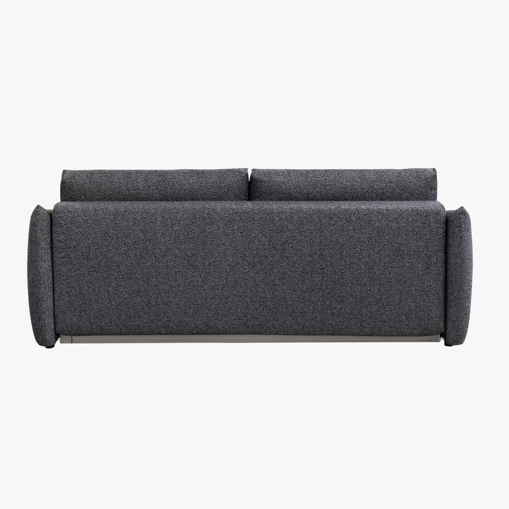 DAYLA Canapé 3 places convertible en tissu bleu - AMIRELLI