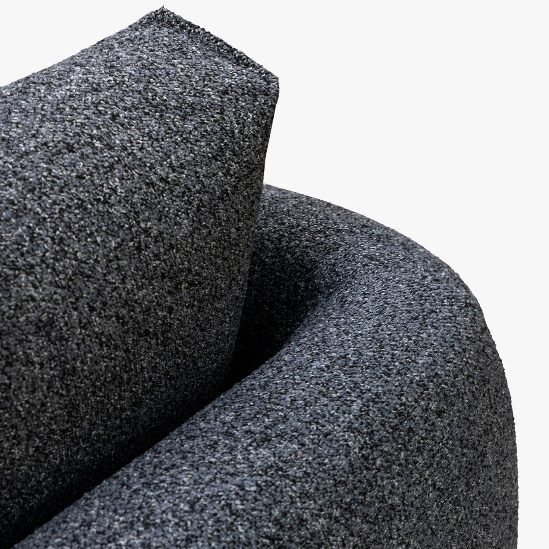 DAYLA Fauteuil en tissu bleu - AMIRELLI