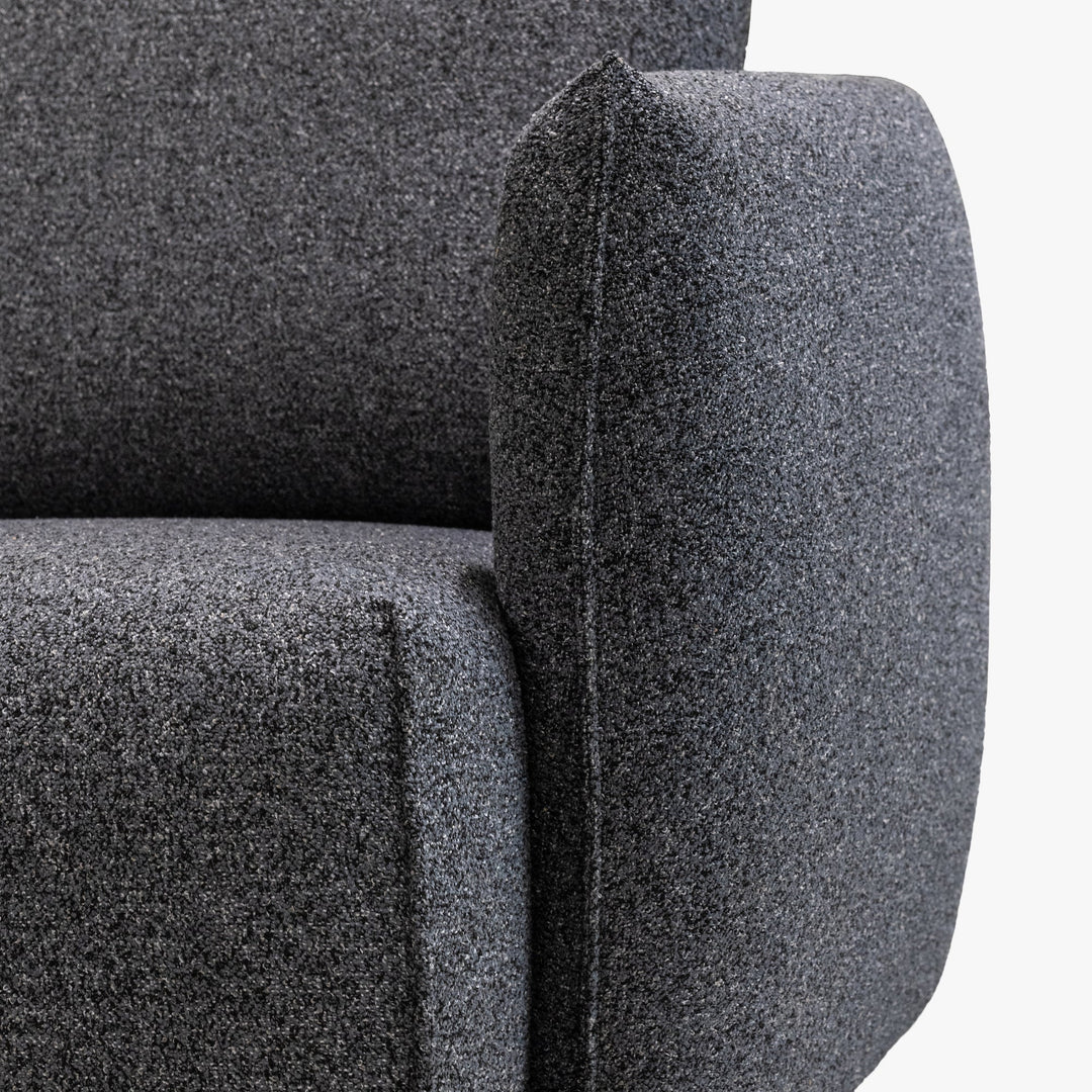 DAYLA Fauteuil en tissu bleu - AMIRELLI