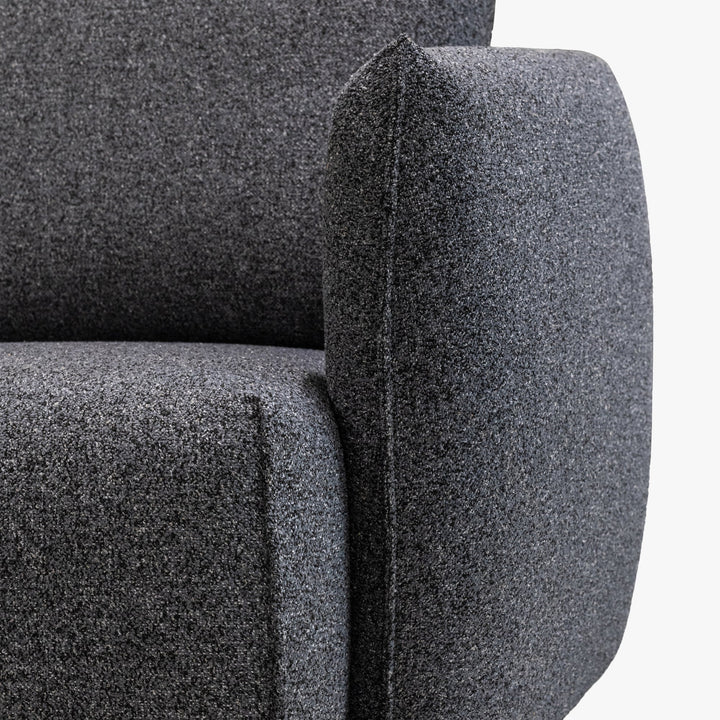 DAYLA Fauteuil en tissu bleu - AMIRELLI