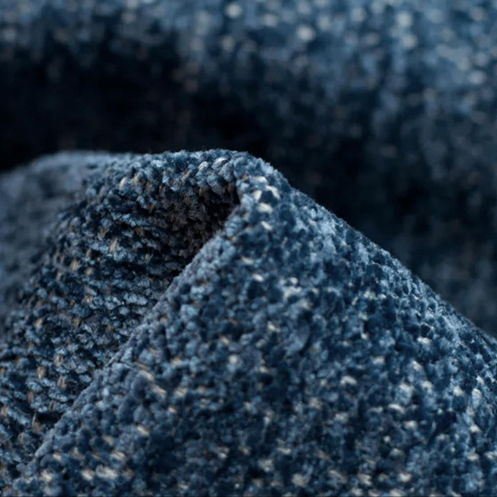 DRIXY Canapé 3 places convertible avec coffre en tissu bleu foncé - AMIRELLI