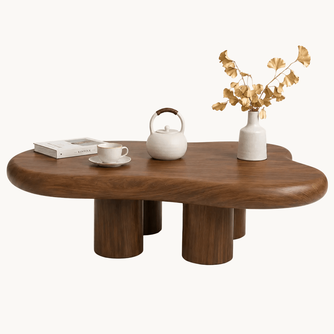 KYOTO – Table basse organique en bois - AMIRELLI