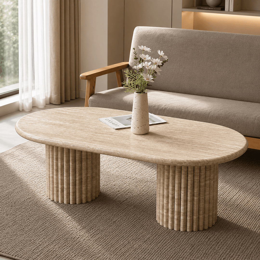 LYON – Table Basse Ovale Design - AMIRELLI