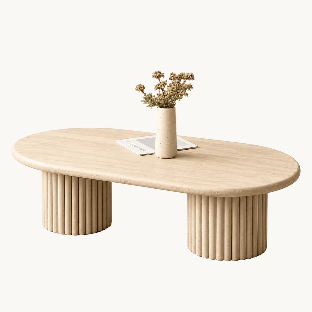 LYON – Table Basse Ovale Design - AMIRELLI